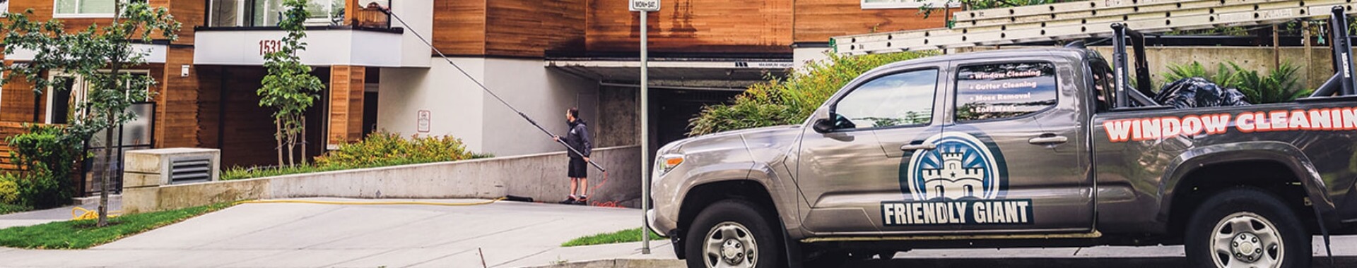 window washer and truck